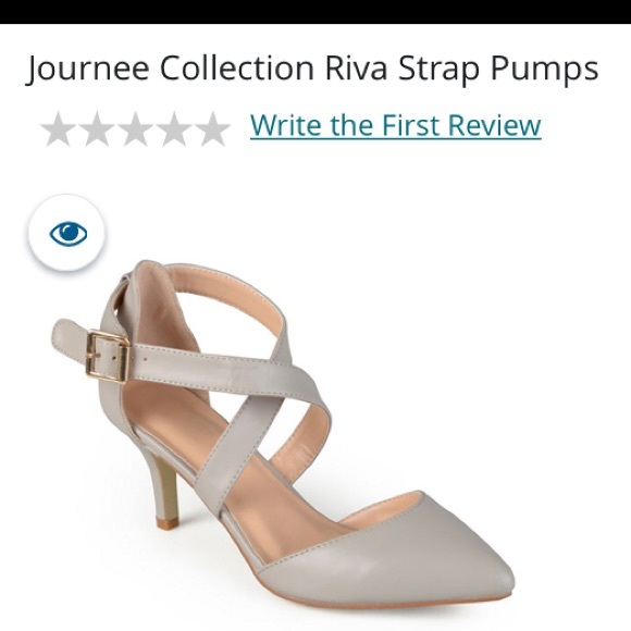 Journee Collection Shoes Riva Strap Pumps By Journee Collection